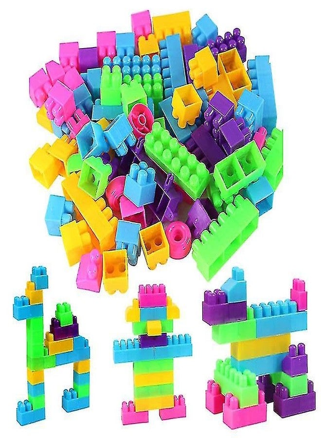 RPC99 Building Blocks for Kids - 165 Pcs Including Wheels, Bag Packing, Best Gift Toy, Multicolour (Blocks with Wheels) - Image 1